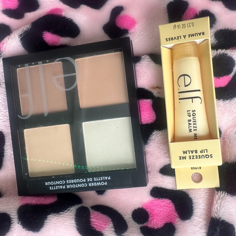 ELF Powder Contour Palette and Squeeze Me Lip Balm Set